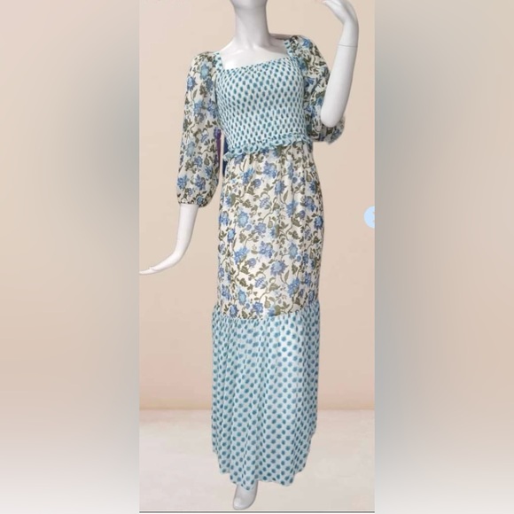 NWT Floral Smock Dress - Picture 6 of 7